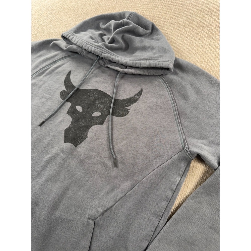 Under Armour Men's Gray Project Rock Blood Sweat Respect Fleece‎ Hoodie Size MED